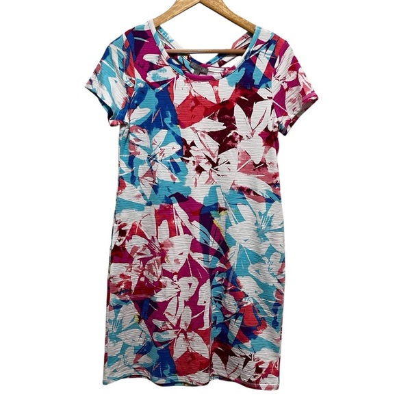 T by Talbots NWOT Cross Back Cozy Crush Dress UPF 50+ Small Petite - Picture 2 of 11